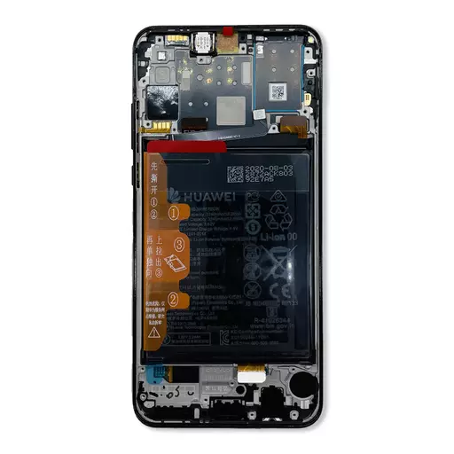 LCD Screen Assembly + Battery (Service Pack) (Midnight Black) -   Huawei P30 Lite (24 MP Front Camera Version)