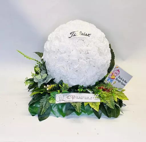 Golf themed funeral tribute - any colour