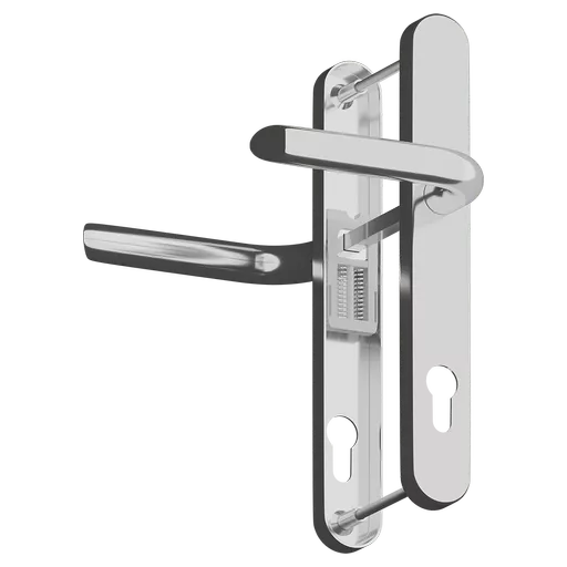 ASEC Evo Sprung Lever/Lever Multipoint Door Handles 92mm PZ 242mm Backplate 210mm Fixings