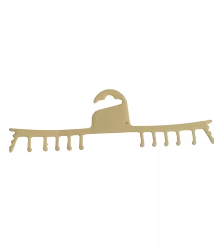 250mm Natural Plastic Underwear Hanger - Single