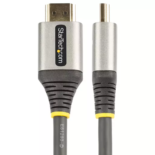 StarTech.com 10ft (3m) HDMI 2.1 Cable 8K - Certified Ultra High Speed HDMI Cable 48Gbps - 8K 60Hz/4K 120Hz HDR10+ eARC - Ultra HD 8K HDMI Cable - Monitor/TV/Display - Flexible TPE Jacket