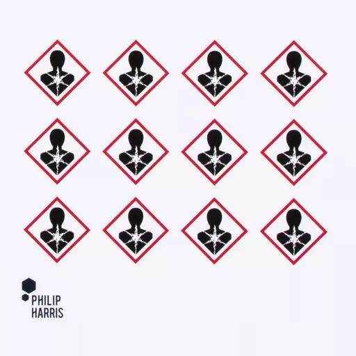 Philip Harris Hazard Warning Labels - Carcinogenic GHS08 - Pack of 96 Stickers