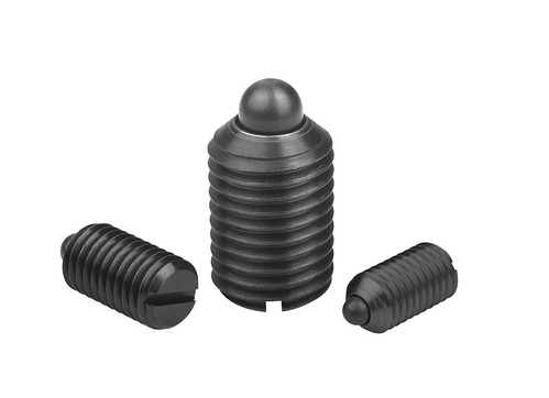 K0313 - Spring Plungers With Slot And Thrust Pin In Steel