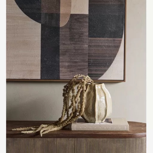 Sculptural Glazed Vase, Alda, Medium