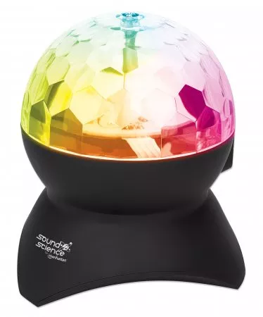 Manhattan Sound Science Disco Light Ball Bluetooth Speaker (Clearance Pricing), FM Radio, Decent Sound Output (3W), 8 hour Playback time, Integrated Controls, Range 10m, microSD card reader, Aux 3.5mm, USB-A charging cable incl, Bluetooth 5.0, 3 Years War