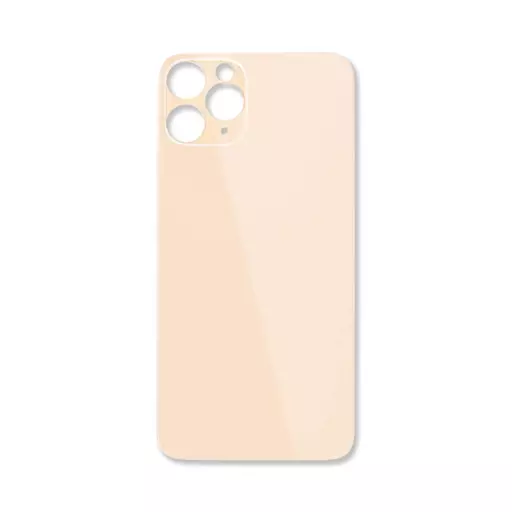Back Glass (Big Hole) (No Logo) (Gold) (CERTIFIED) - For iPhone 11 Pro Max