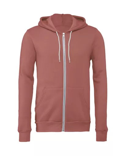Canvas Unisex Sponge Fleece Full-Zip Hoodie
