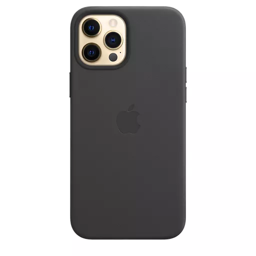 Apple iPhone 12 Pro Max Leather Case with MagSafe - Black