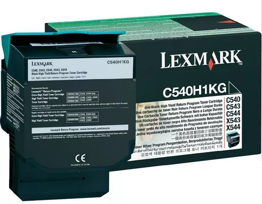 Lexmark C540H1KG Toner black return program, 2.5K pages ISO/IEC 19798 for Lexmark C 540/544/546