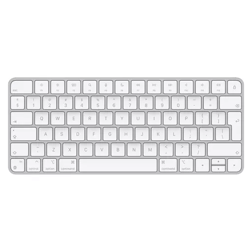 Apple Magic keyboard USB + Bluetooth English Aluminium, White