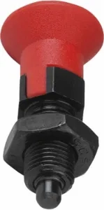 K0338 Indexing Plungers With Red Grip Form D In Stainless Steel