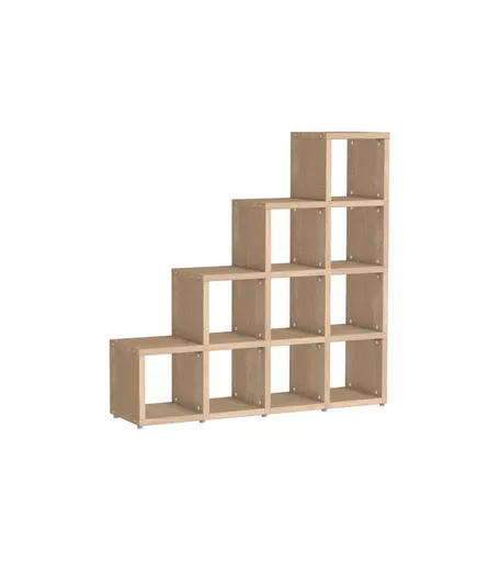 Oak Storage Step Cube Shelving 4 x 4