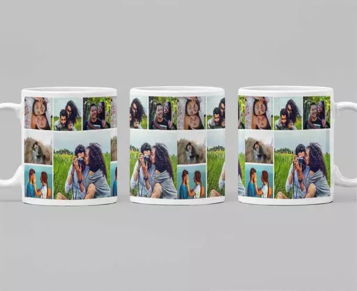 12 Photo Collage Personalised Mug