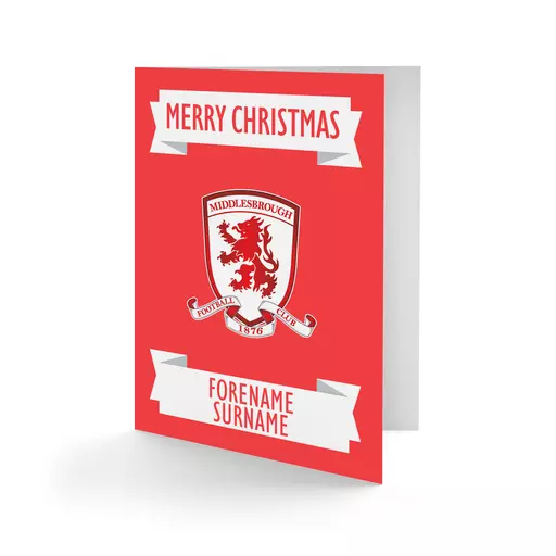 Middlesbrough FC Crest Christmas Card