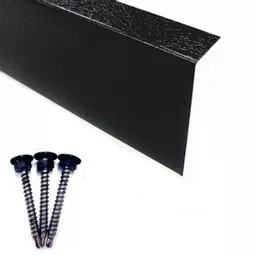 Black ClassicBond Metal Wall Trim with 3 screws