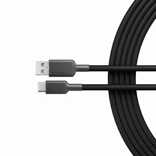 ALOGIC 1m Elements Pro USB 2.0 USB-A to USB-C Cable- Black