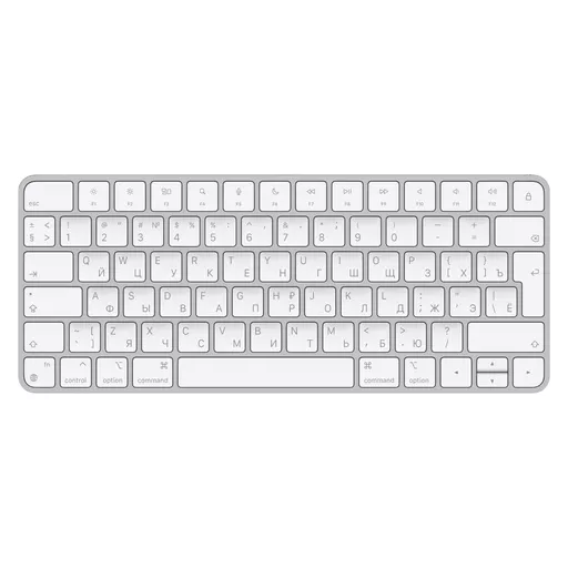 Apple Magic keyboard Universal USB + Bluetooth Russian Aluminium, White