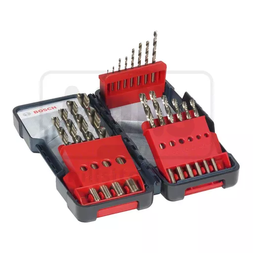 Bosch 18 Piece HSS Cobalt Toughbox Metal Drill Set 1-10mm