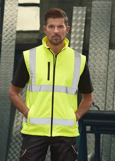 Hi-Vis Softshell Bodywarmer