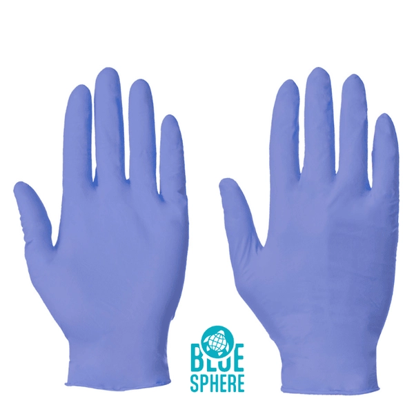 Picture of Supertouch Blue Sphere Supertouch Eco Powderfree Nitrile Gloves
