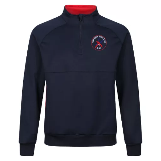 AbingdonJudoClub_ChadwickIgenUnisexQuarterZipTrackTop_NavyRed_Front.png
