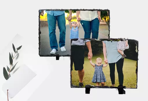 Personalised photo slate gift  photo upload  Gift weddings, birthdays, and anniversaries.