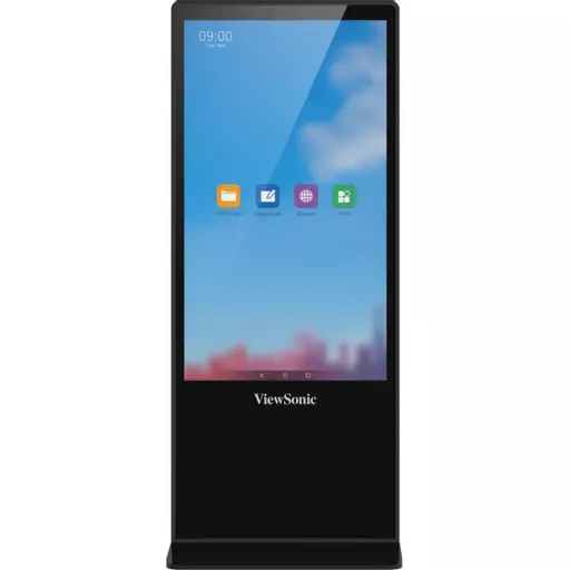 Viewsonic EP5542T Signage Display Totem design 139.7 cm (55") LED 450 cd/m² 4K Ultra HD Black Touchscreen Android 8.0