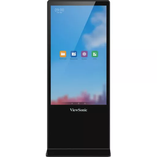 Viewsonic EP5542T Signage Display Totem design 139.7 cm (55") LED 450 cd/m² 4K Ultra HD Black Touchscreen Android 8.0