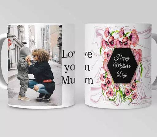 Personalised Mother's Day Mug - Spring Garden - Add Message