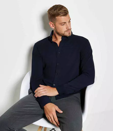 Kustom Kit Long Sleeve Superwash® 60°C Piqué Shirt