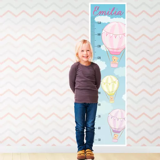 Personalised Hot Air Balloon Height Chart