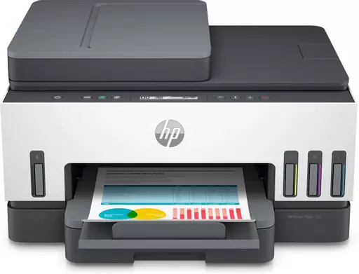 HP Smart Tank 7305e All-in-One, Color, Printer for Home and home office, Print, Scan, Copy, ADF, Wireless, 35-sheet ADF; Scan to PDF; Two-sided printing