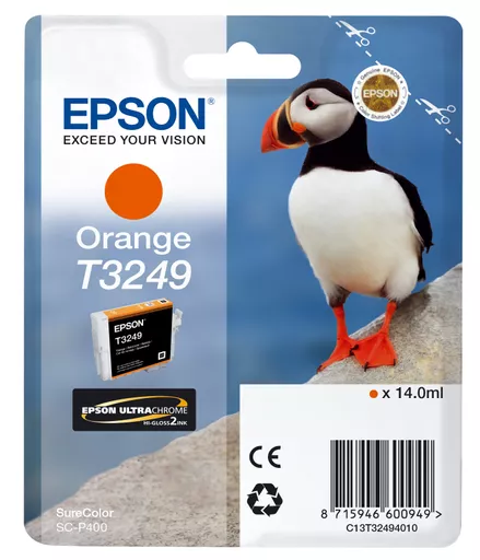 Epson C13T32494010/T3249 Ink cartridge orange, 980 pages 14ml for Epson SC-P 400