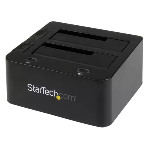 StarTech.com Dual-Bay USB 3.0 to SATA and IDE Hard Drive Docking Station, USB Hard Drive Dock, External 2.5/3.5" SATA I/II/III and IDE (40 pin) SSD/HDD Docking Station, Hot-Swap Hard Drive Bays, Top-Loading