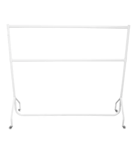 2 Tier 6ft Gloss White Heavy Duty Children's Clothing Rail