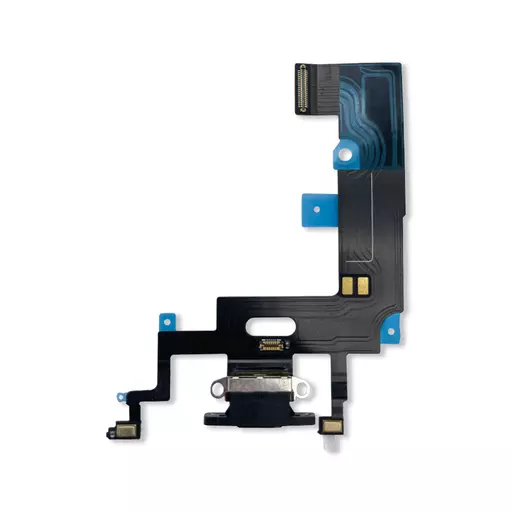 Charging Port Flex Cable (Black) (CERTIFIED - OEM) -  For iPhone XR