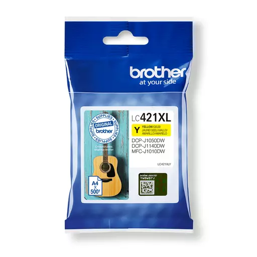 Brother LC-421XLY Ink cartridge yellow, 500 pages for Brother DCP-J 1050