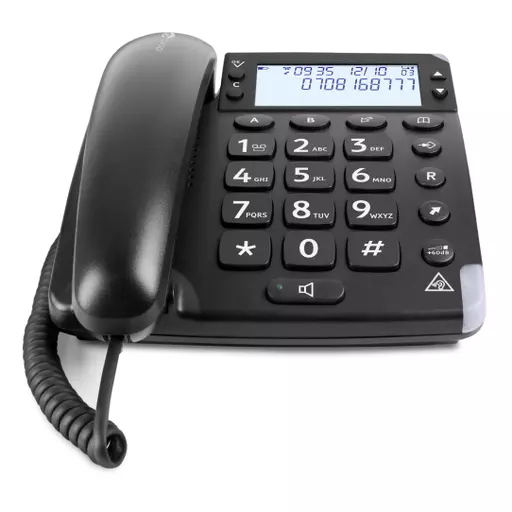 Doro Magna 4000 Analog telephone Black Caller ID