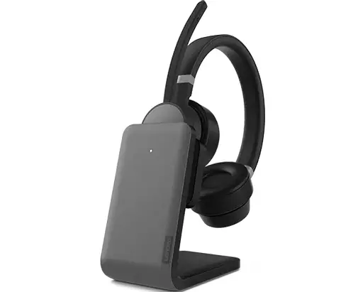 Lenovo Go Wireless ANC Headset Wired & Wireless Head-band Office/Call center USB Type-C Bluetooth Charging stand Black