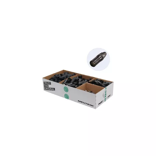 Neutrik NC5MXX-BAG-D 5 Pole XLR Male Cable Connector (x100)