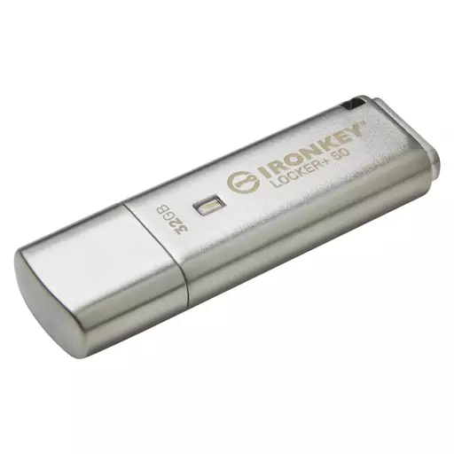 Kingston Technology IronKey Locker+ 50 USB flash drive 32 GB USB Type-A 3.2 Gen 1 (3.1 Gen 1) Silver