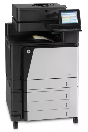 HP Color LaserJet Enterprise Flow MFP M880z, Print, copy, scan, fax, 200-sheet ADF; Front-facing USB printing; Scan to email/PDF; Two-sided printing