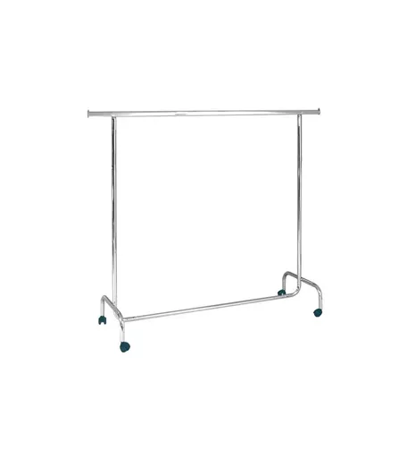 Chrome Clothes Rail with Extendable Hanging Arms