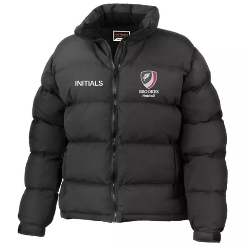 OxfordBrookesUniversity_Netball_WomensPuffaJacket_Black_Front.png