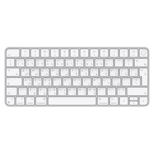 Apple Magic keyboard Universal USB + Bluetooth Arabic Aluminium, White