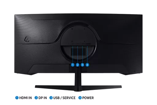 Samsung Odyssey G55T 86.4 cm (34") 3440 x 1440 pixels UltraWide Quad HD LED Black