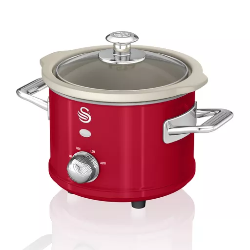 1.5L Slow Cooker Retro Red