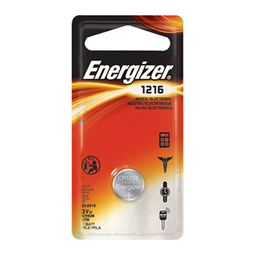 ENERGIZER CR1216 3V Lithium Coin Cell Battery