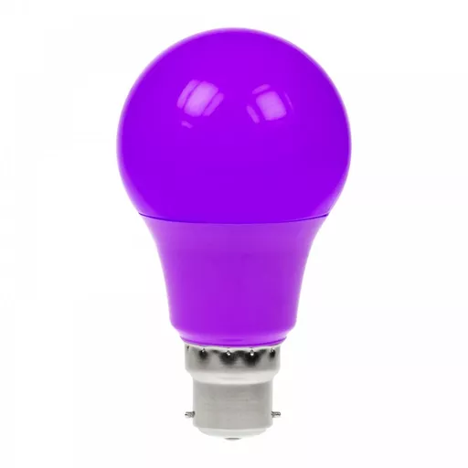 Prolite 6W Dimmable LED GLS Lamp BC Purple