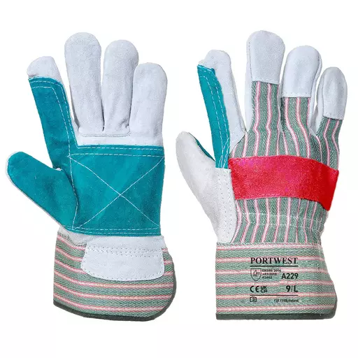 Leather Rigger 320 Cow Split Reinforced Palm Glove